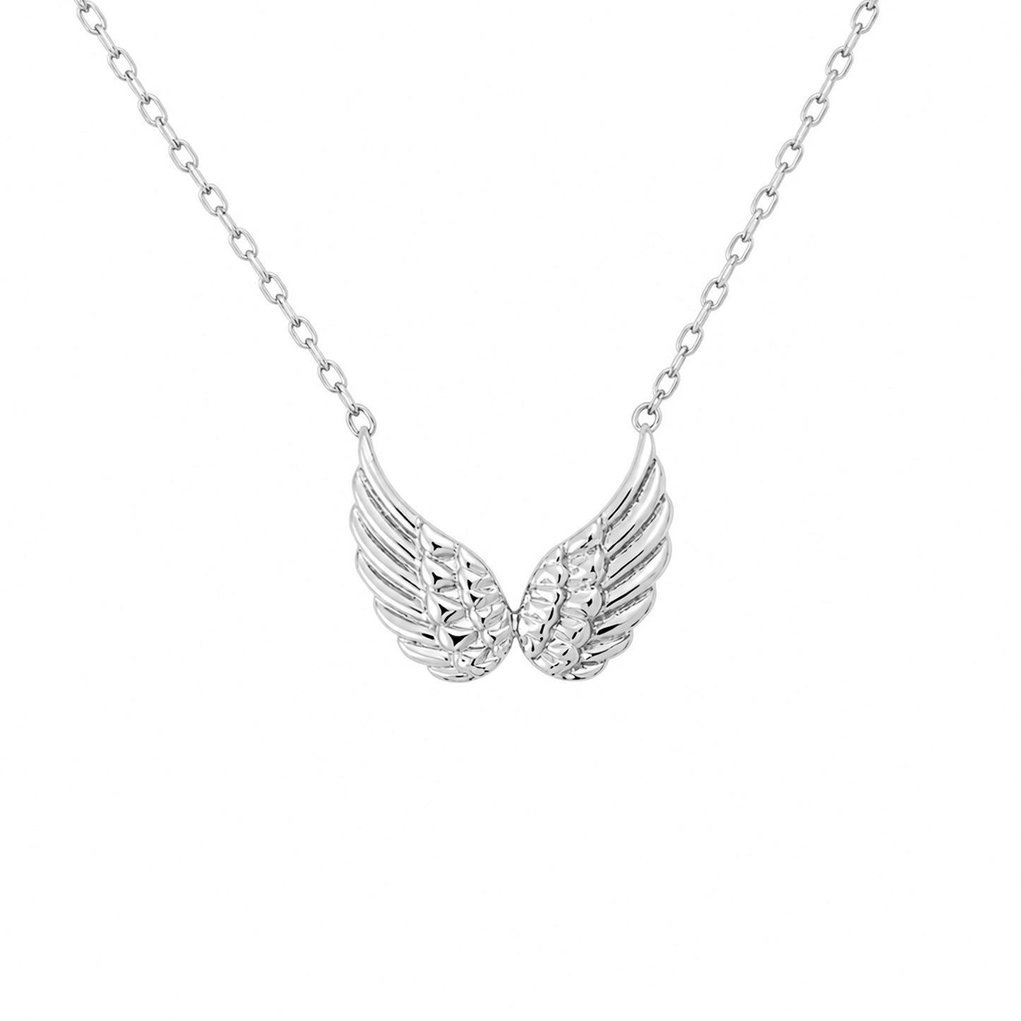 14K Gold Double Wing Necklace