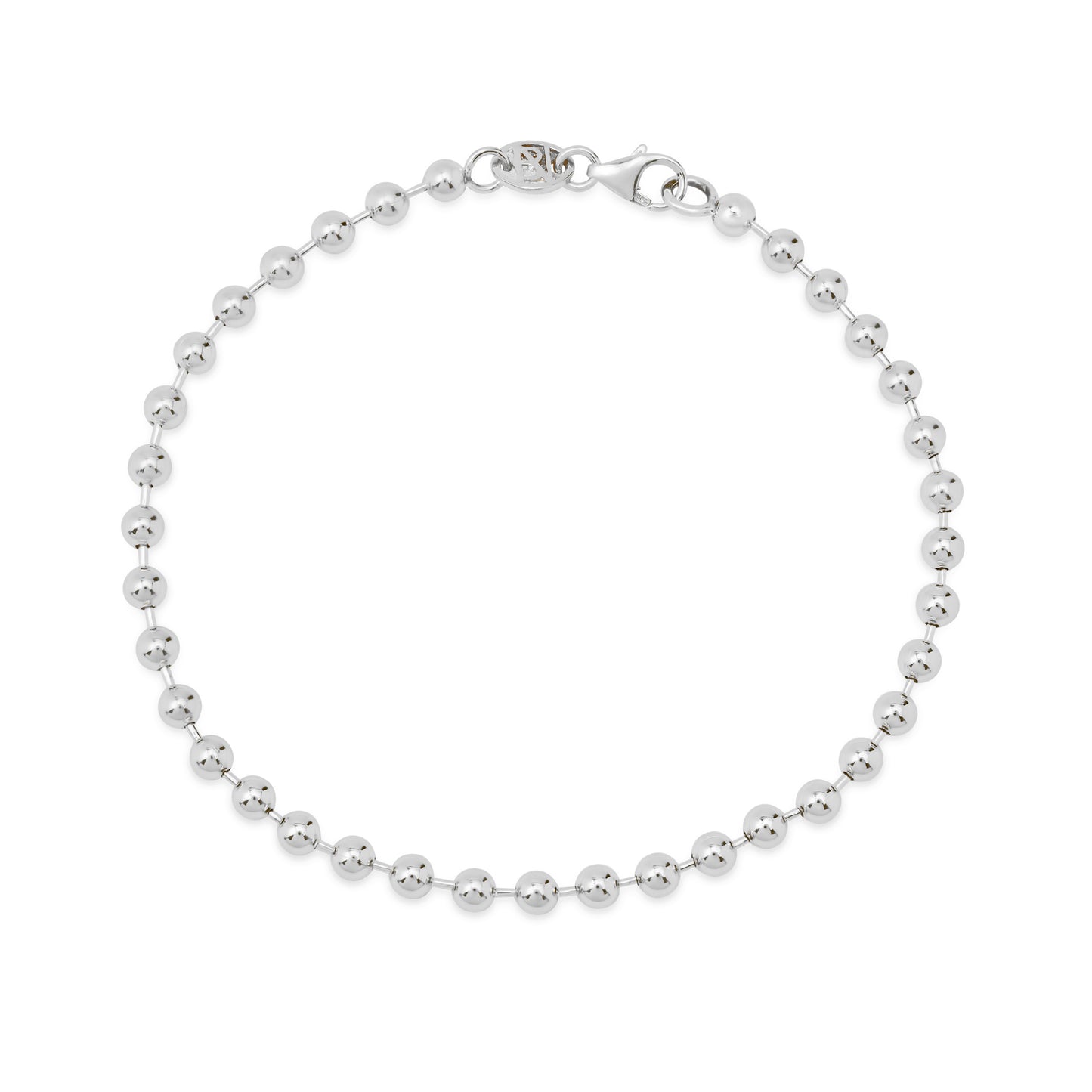 14K Gold Ball Chain Link Bracelet, 3mm Size Links