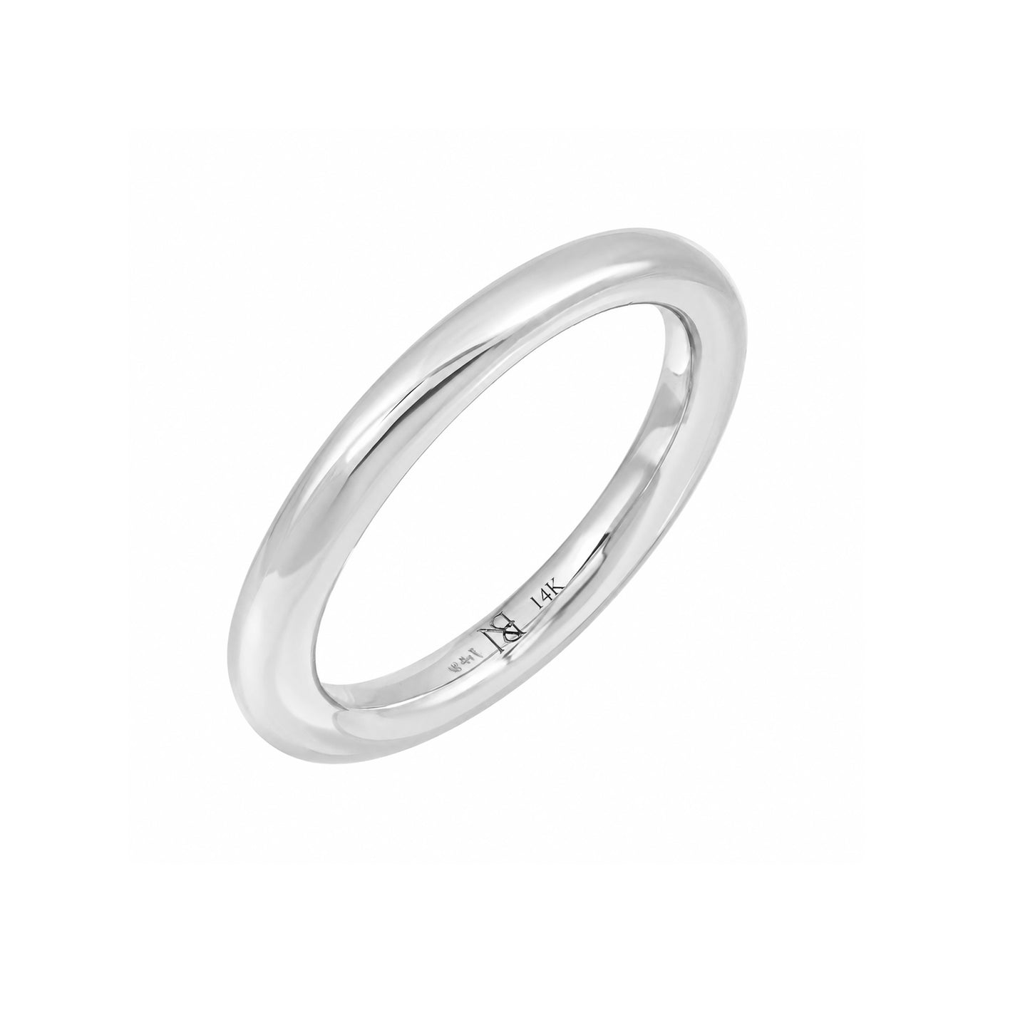 14K Gold 3mm Round Eternity Band