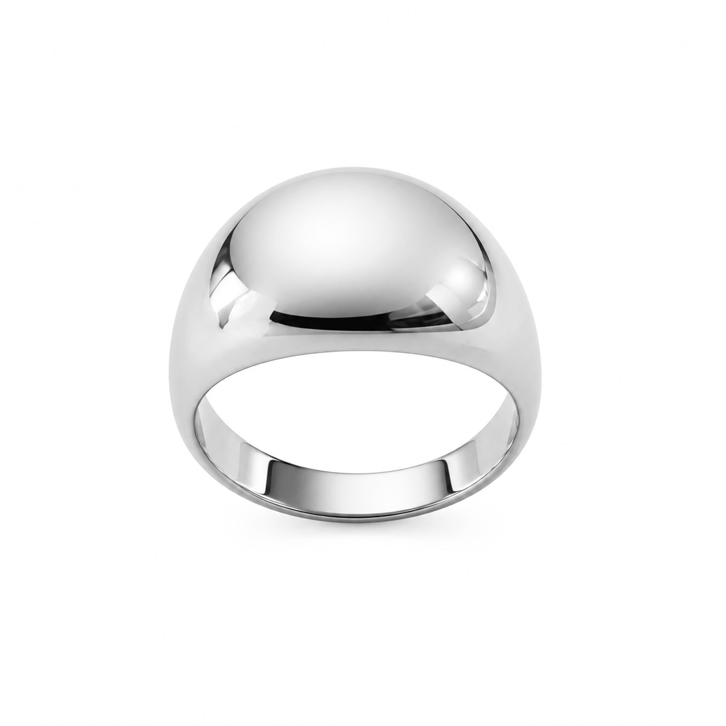 14K Gold High Dome Stack Ring