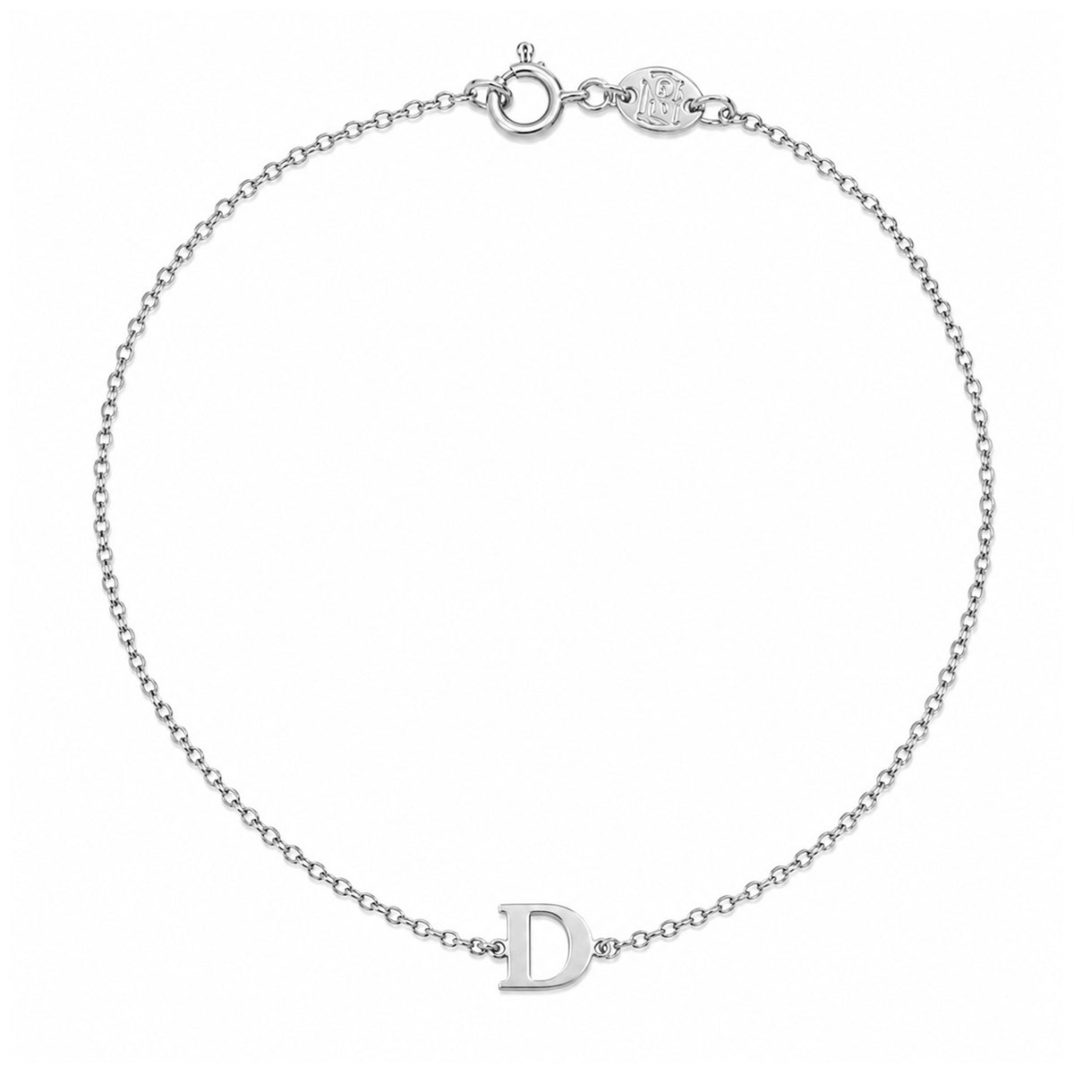 14K Gold Initial Letter Bracelet