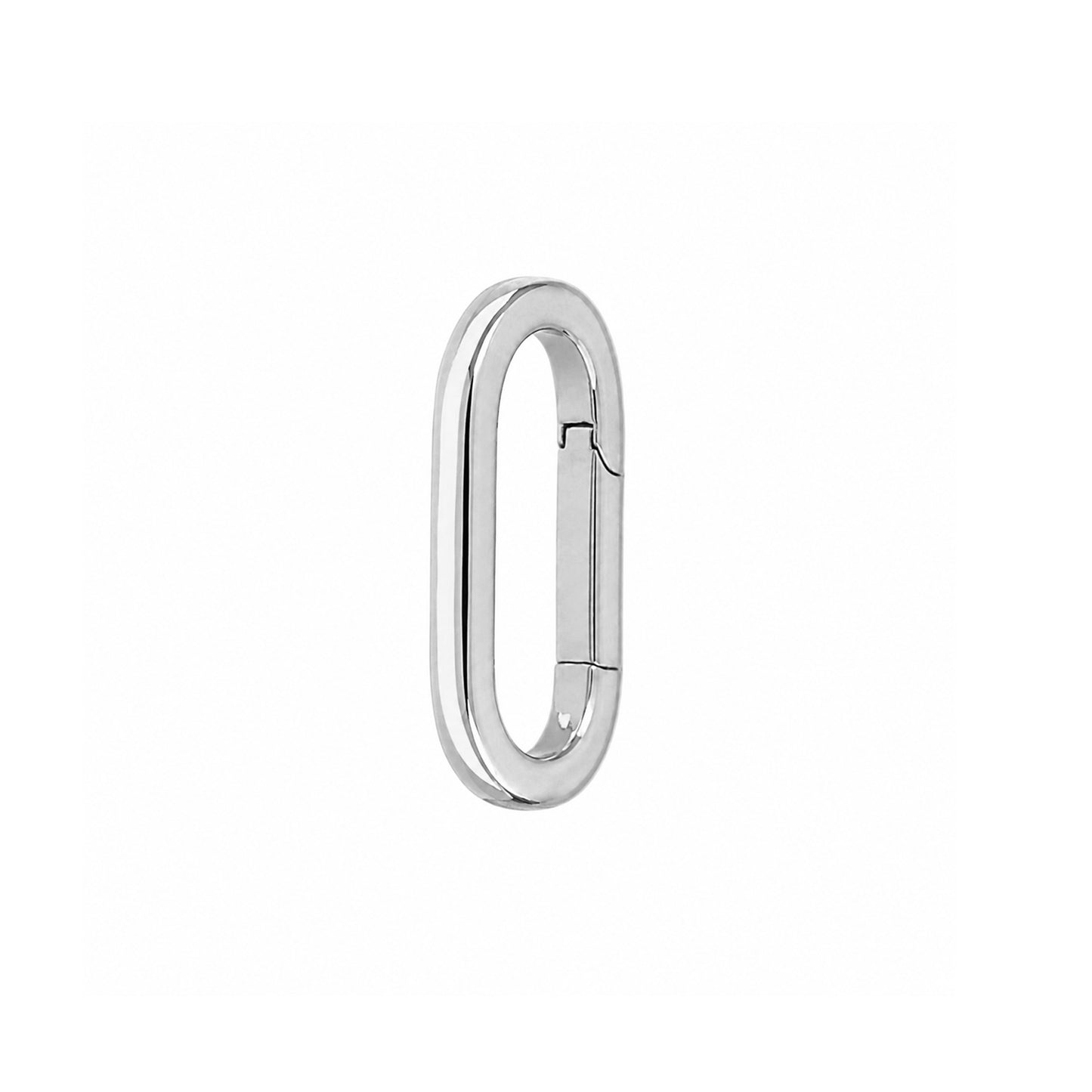 14K Gold Elongated Oval Charm Enhancer ~ Small Size