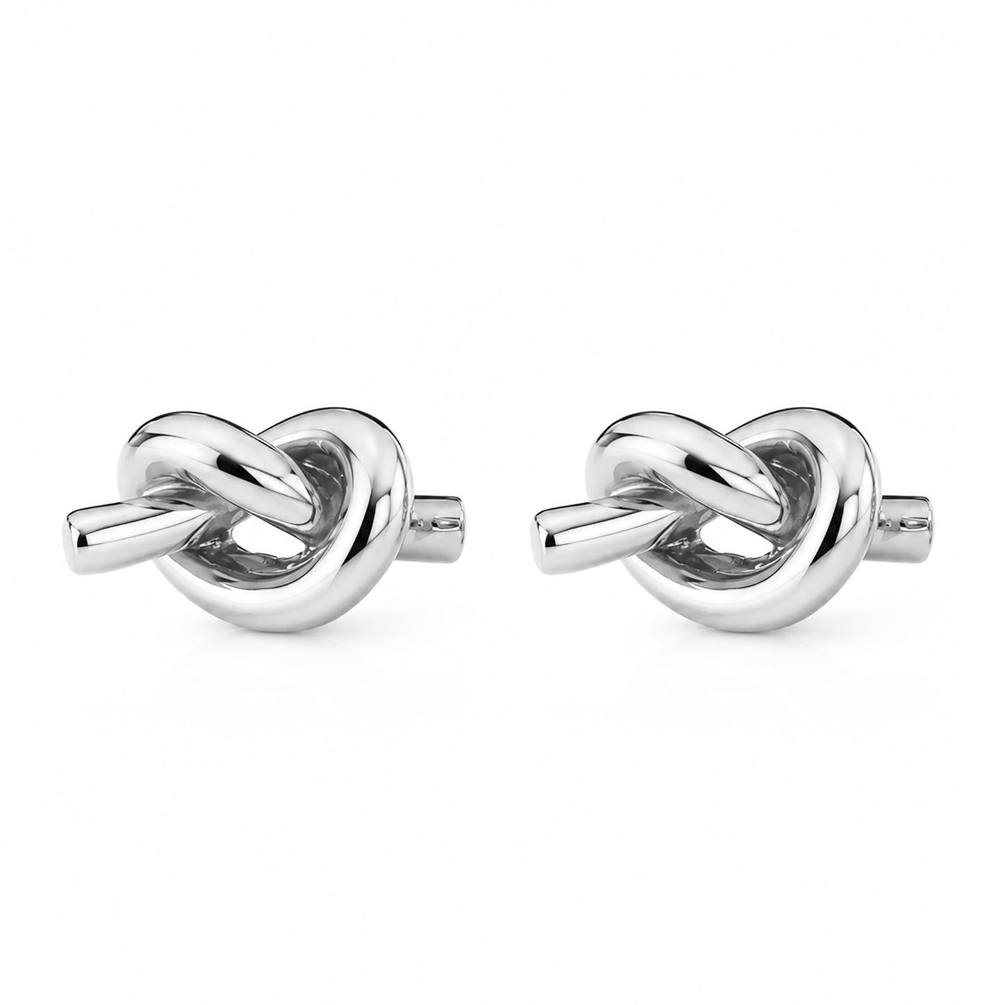 14K Gold Love Knot Stud Earrings