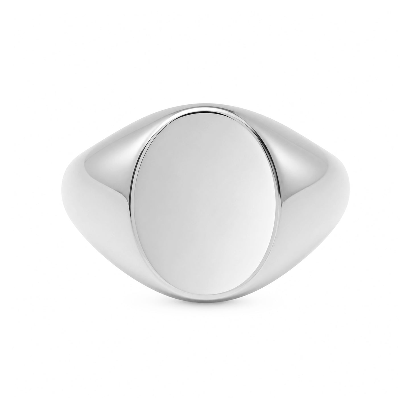 14K Gold Oval Signet Ring ~ Large Size