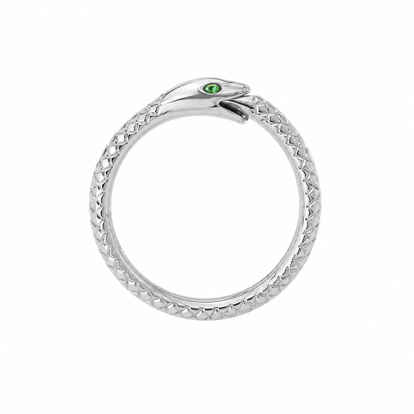 14K Gold Ouroboros Snake Charm Enhancer ~ Large Size
