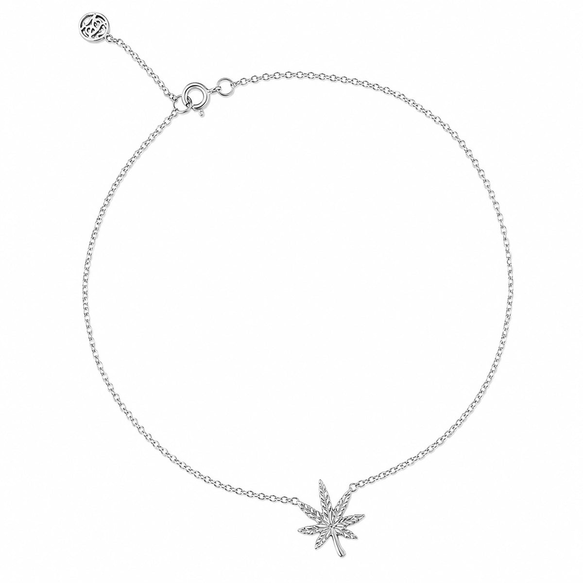 14K Gold Marijuana Ankle Bracelet (Anklet)