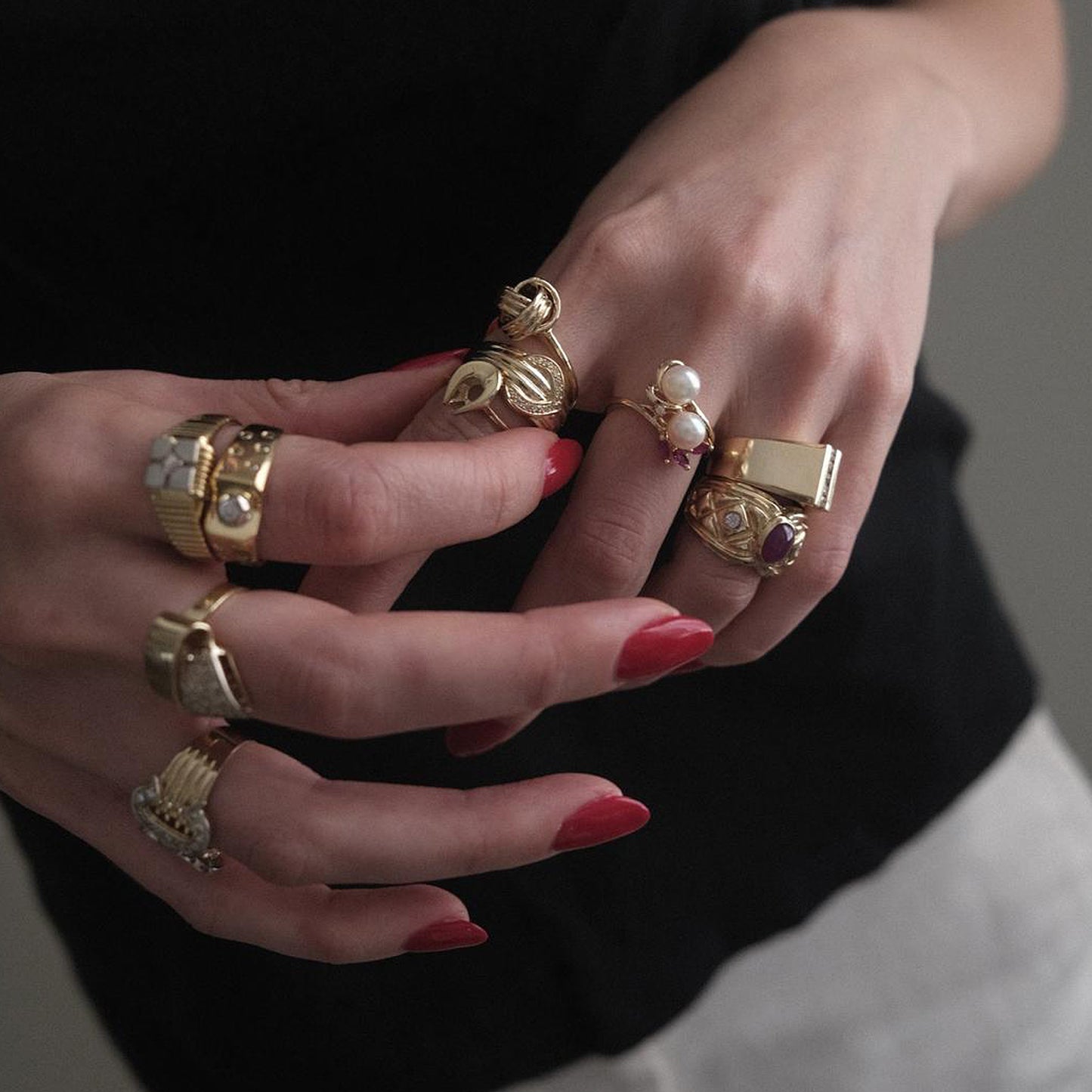 The Diamond 14K Belt Band Ring