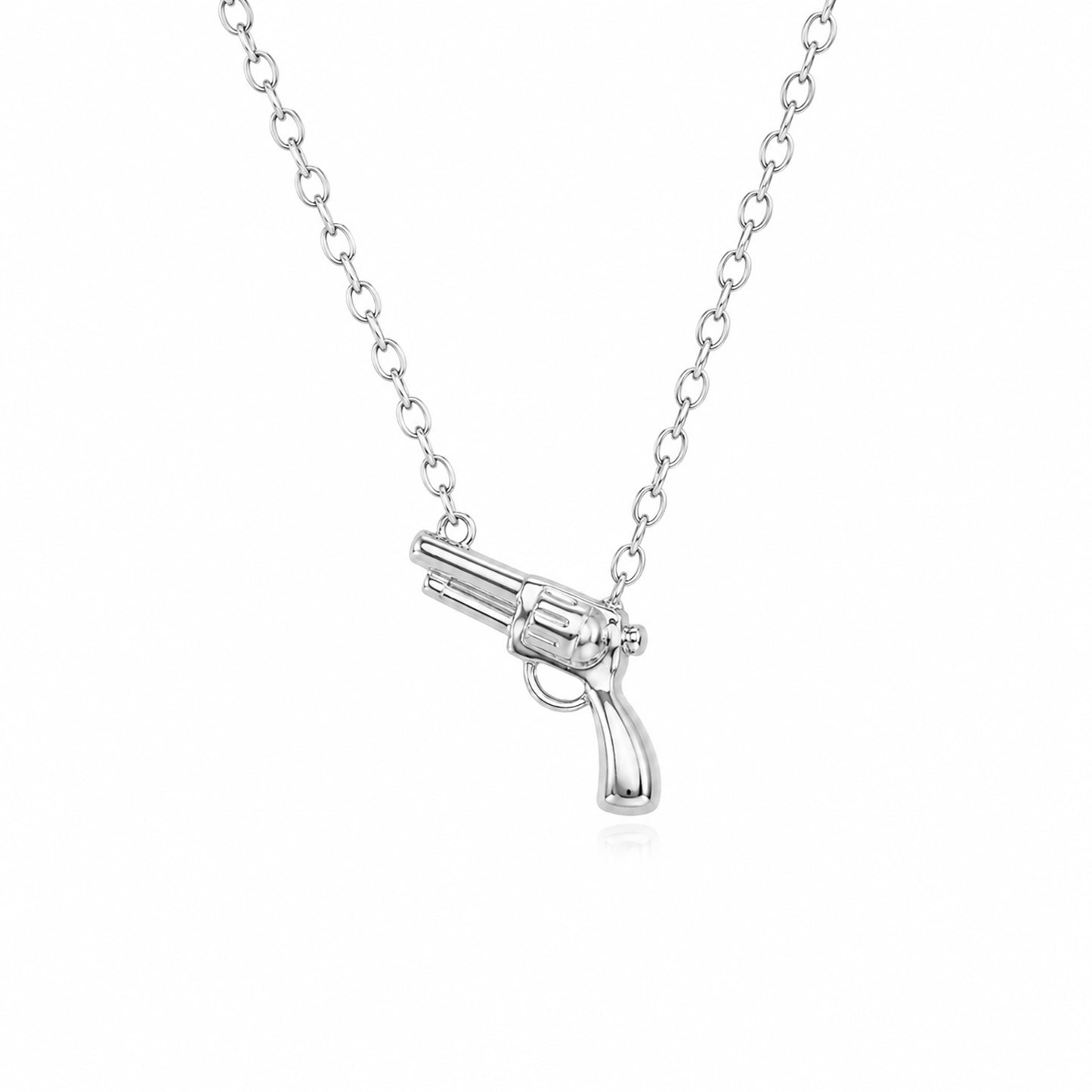 14K Gold Gun Necklace