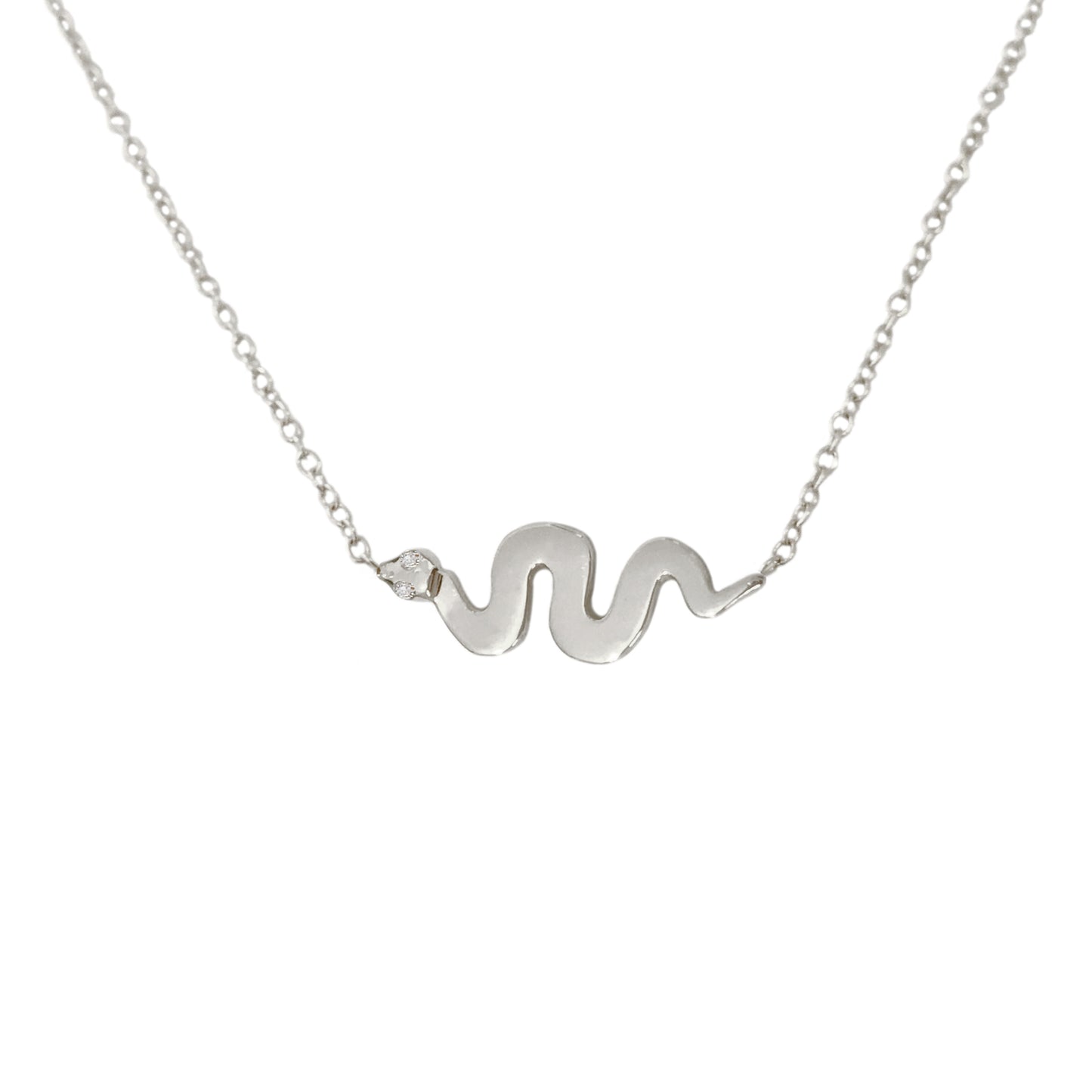 14K Gold Swivel Snake Necklace