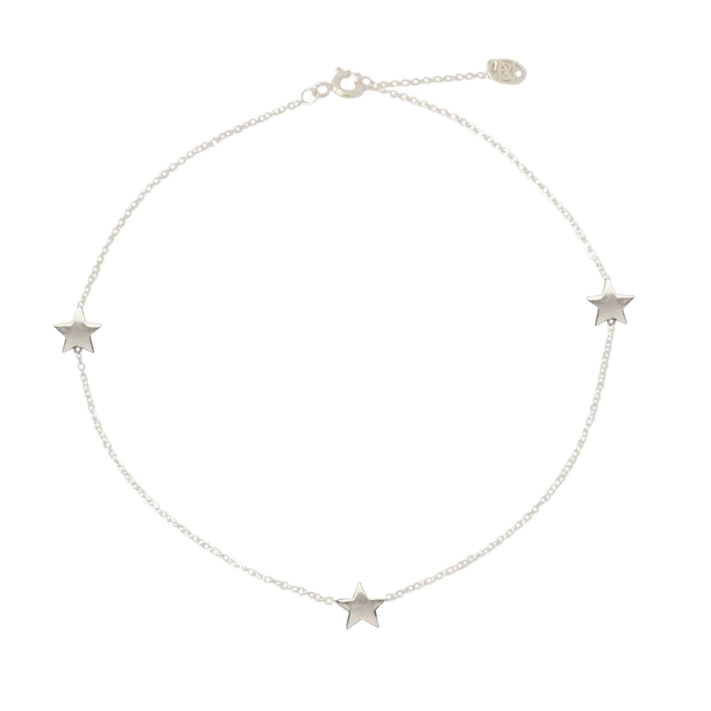 14K Gold Triple Star Ankle Bracelet (Anklet)
