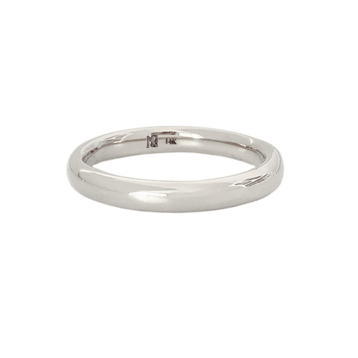 14K Gold 3mm Round Eternity Band