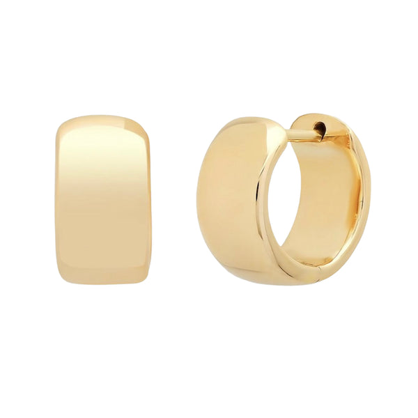 Thick flat clearance hoop earrings