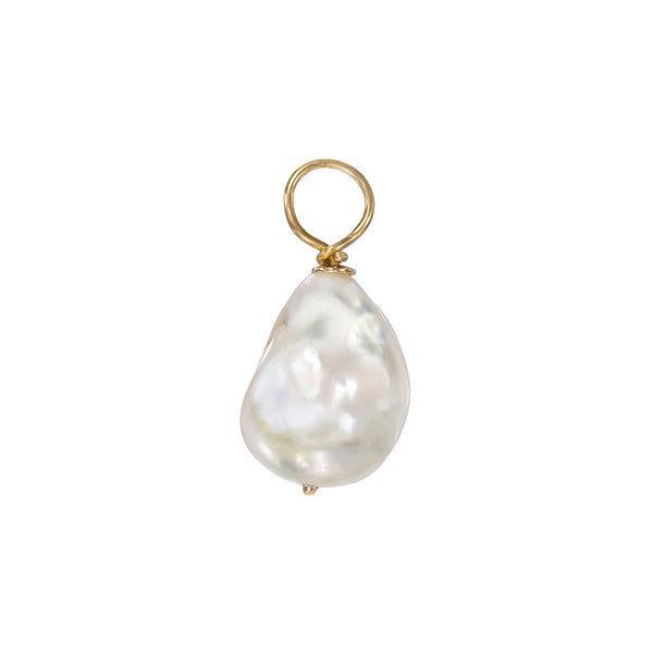 14K Gold Baroque Freshwater Cultured Pearl Pendant – Nana Bijou