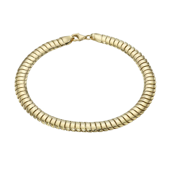 14K Gold Graduated Cobra Chain Bracelet – Nana Bijou