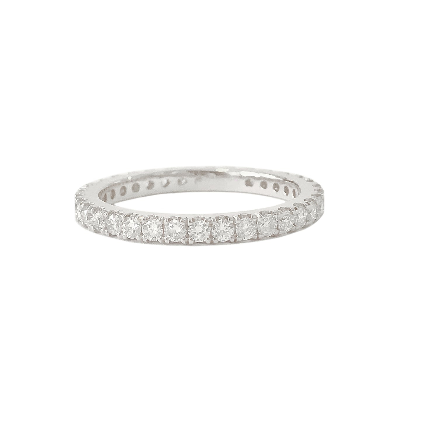 14K Gold Pavé Diamond Full Eternity Band