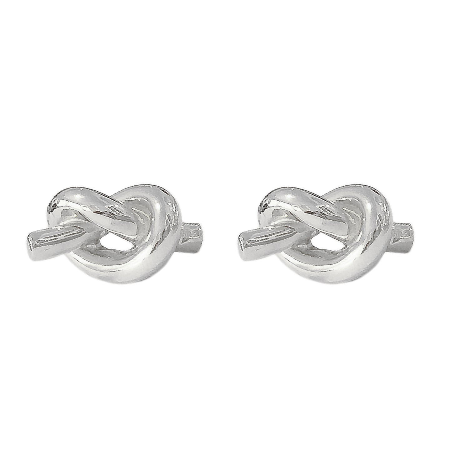 14K Gold Love Knot Stud Earrings