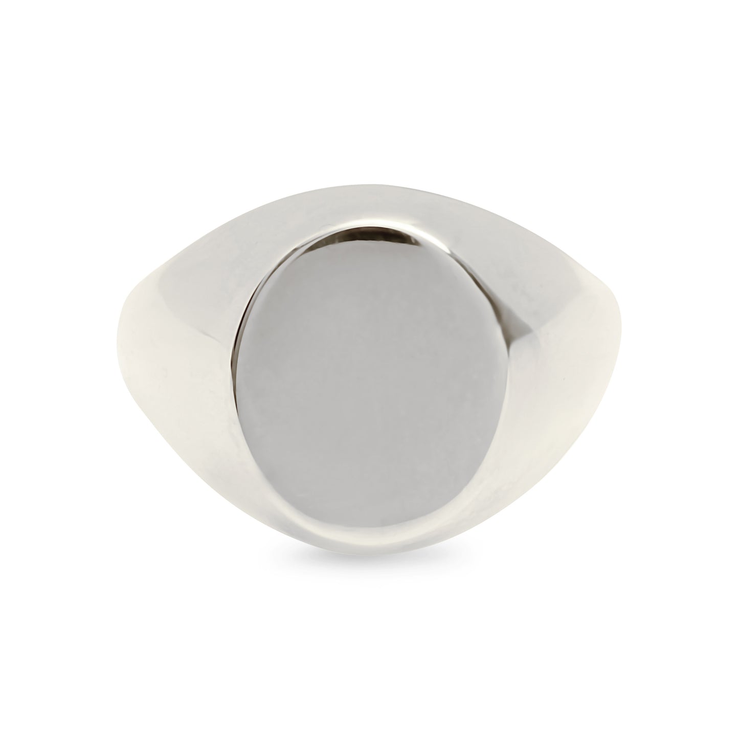 14K Gold Oval Signet Ring ~ Large Size