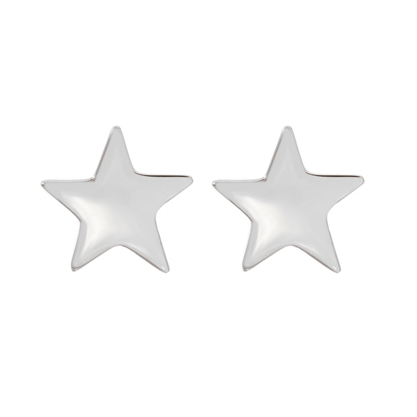 14K Gold Star Stud Earrings ~ Small Size