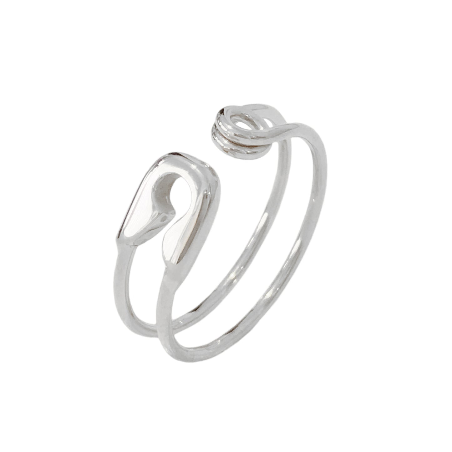 14K Gold Safety Pin Ring
