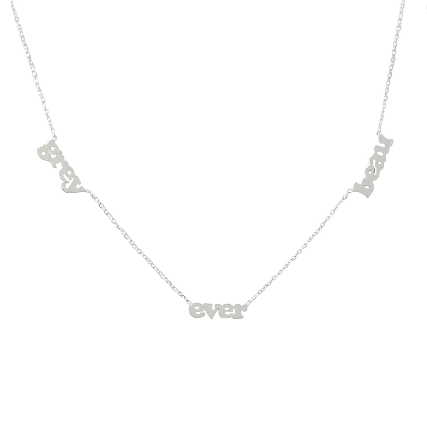 14K Gold Triple Nameplate Charm Necklace ~ Block Font