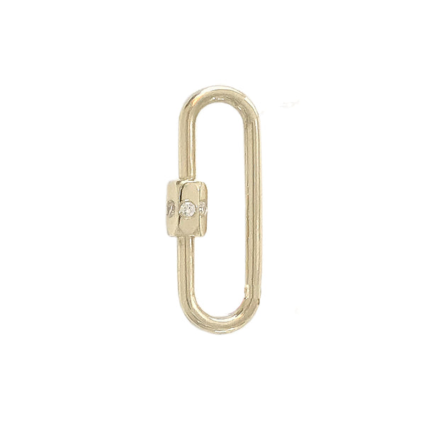 Gold Carabiner Lock Necklace