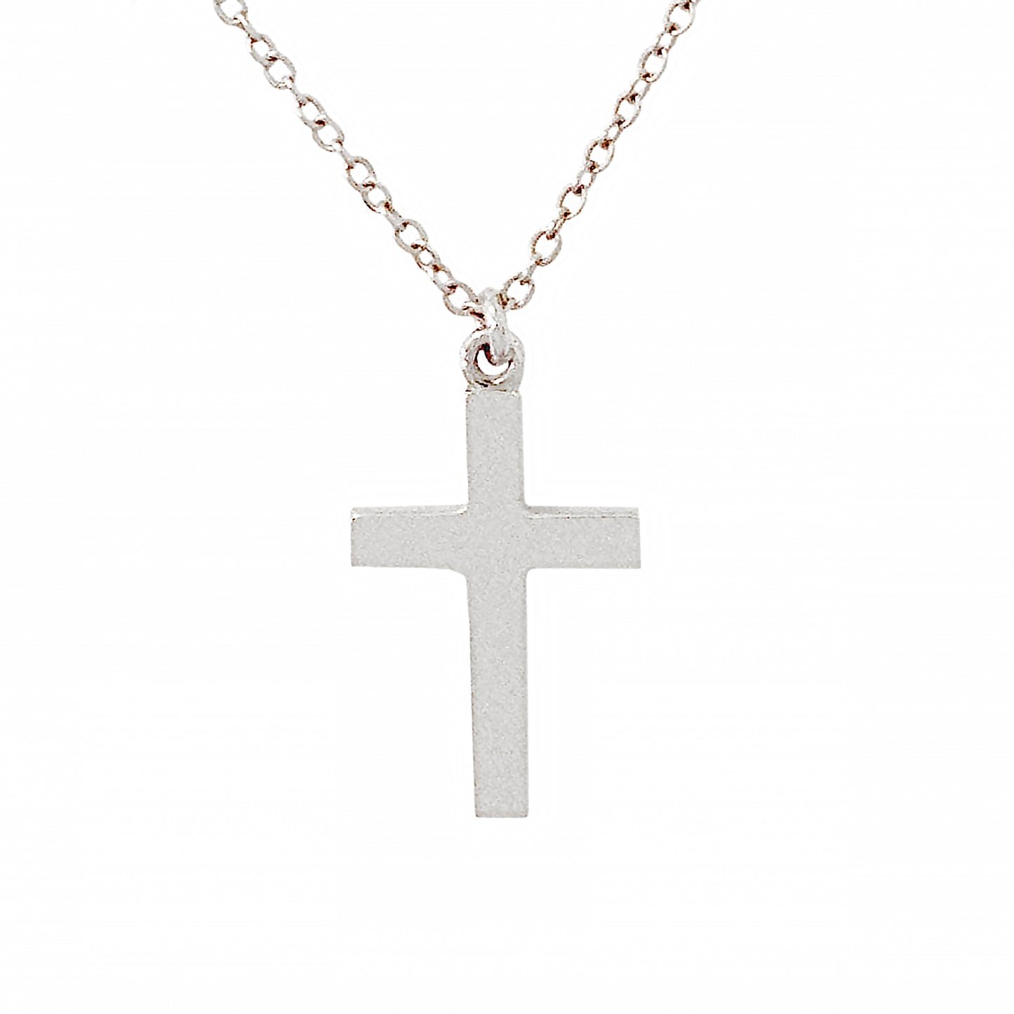 14K Gold Cross Necklace, Large Size