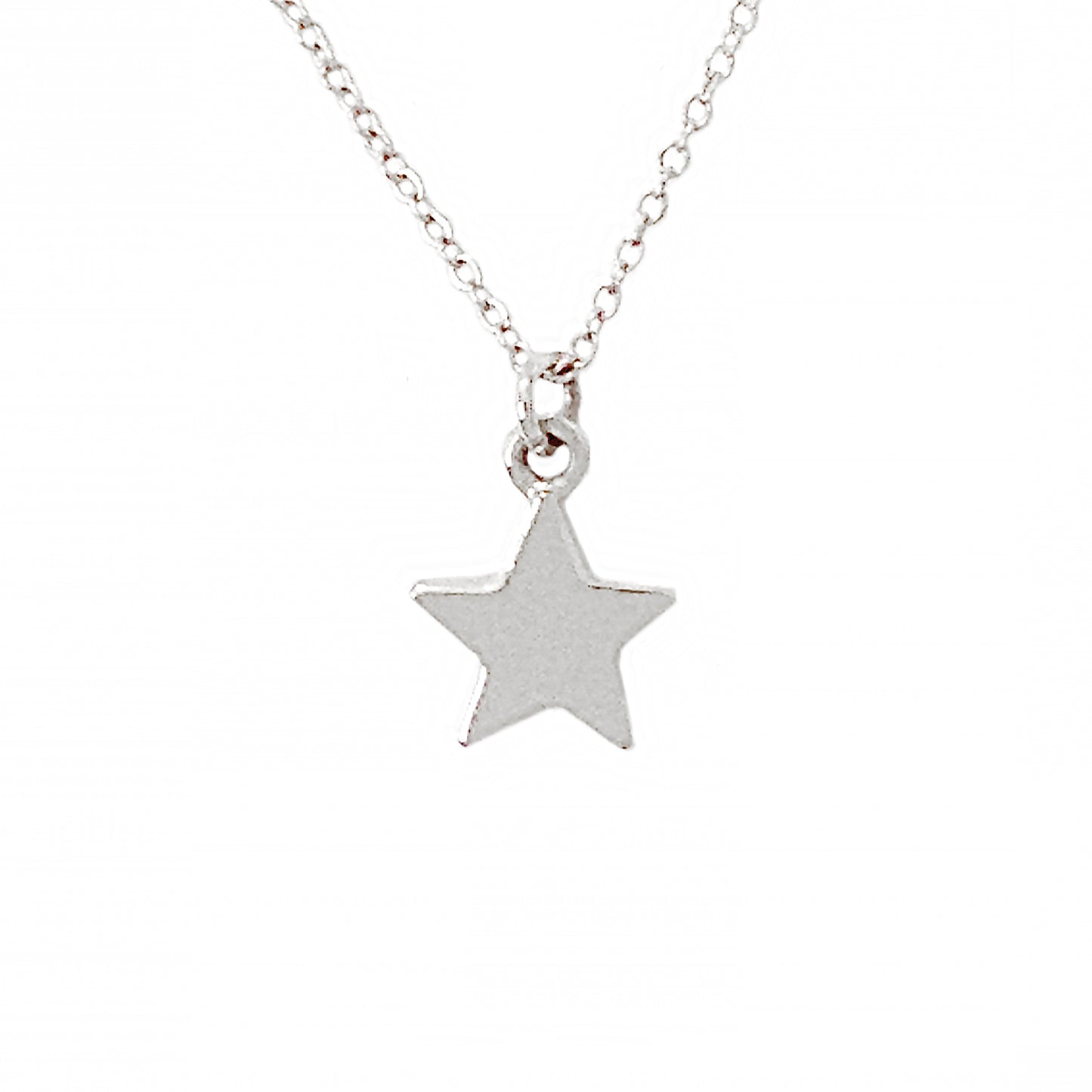14K Gold Small Star Necklace (Engravable)