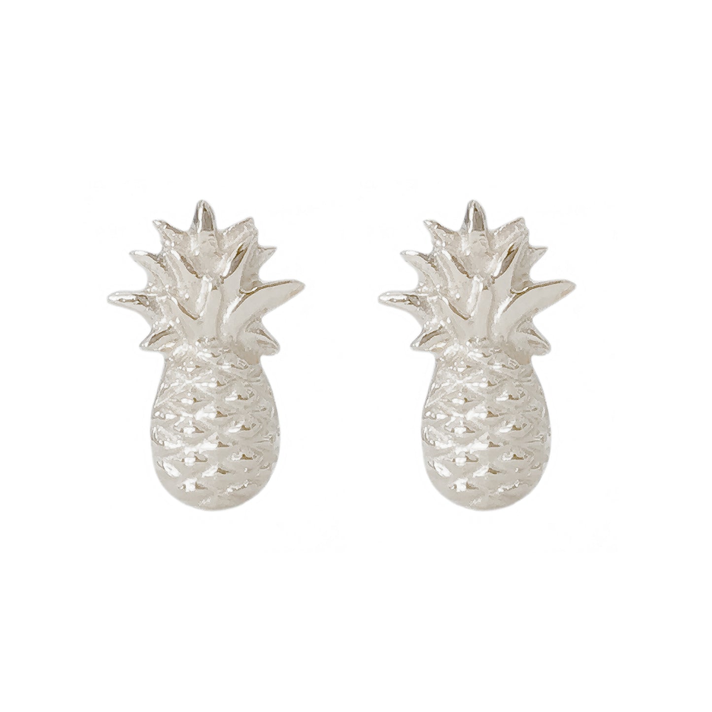 14K Gold Pineapple Stud Earrings