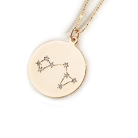 Zodiac Constellation Collection: Sagittarius 14K Gold & Diamond Pendant Necklace