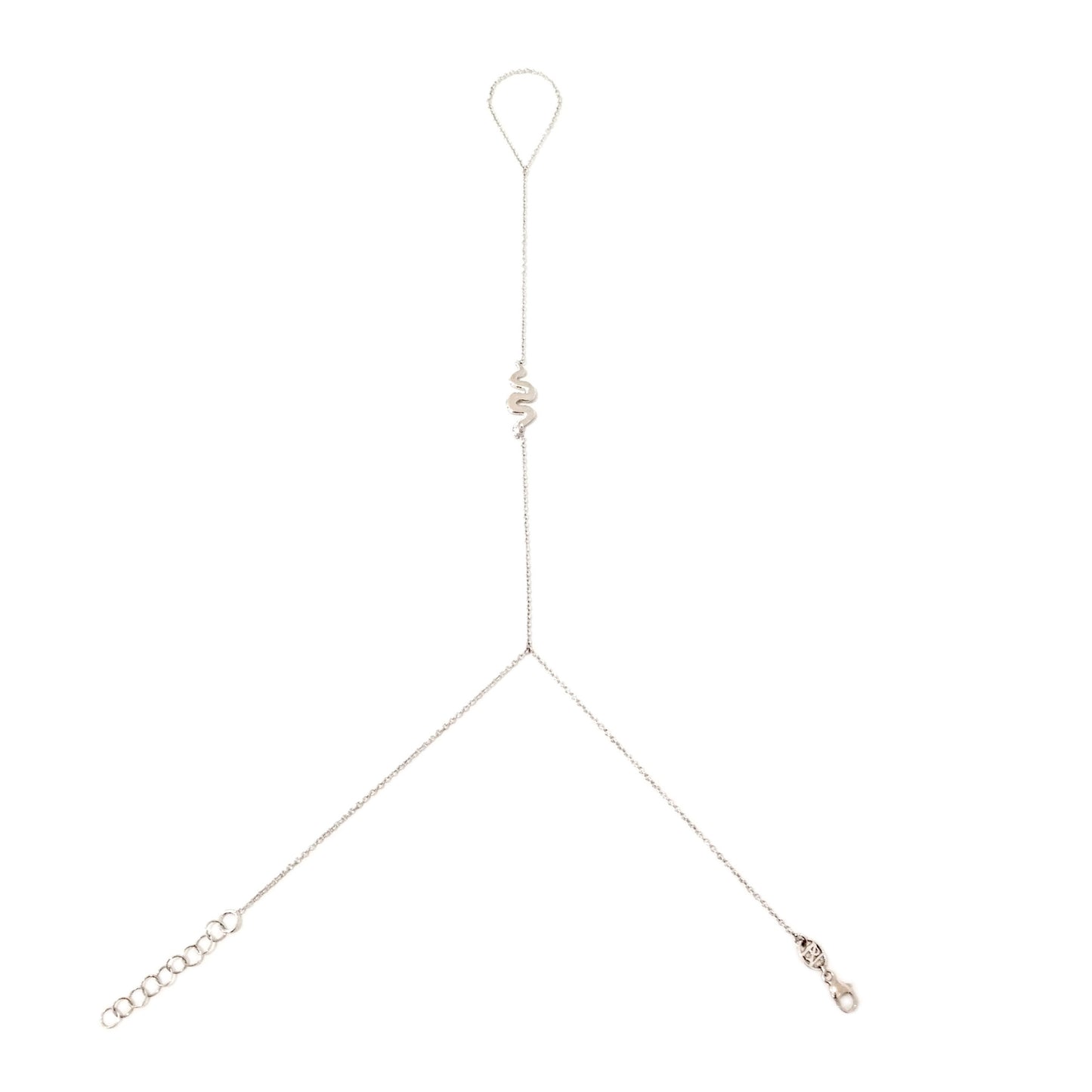 14K Gold Swivel Snake Finger Bracelet