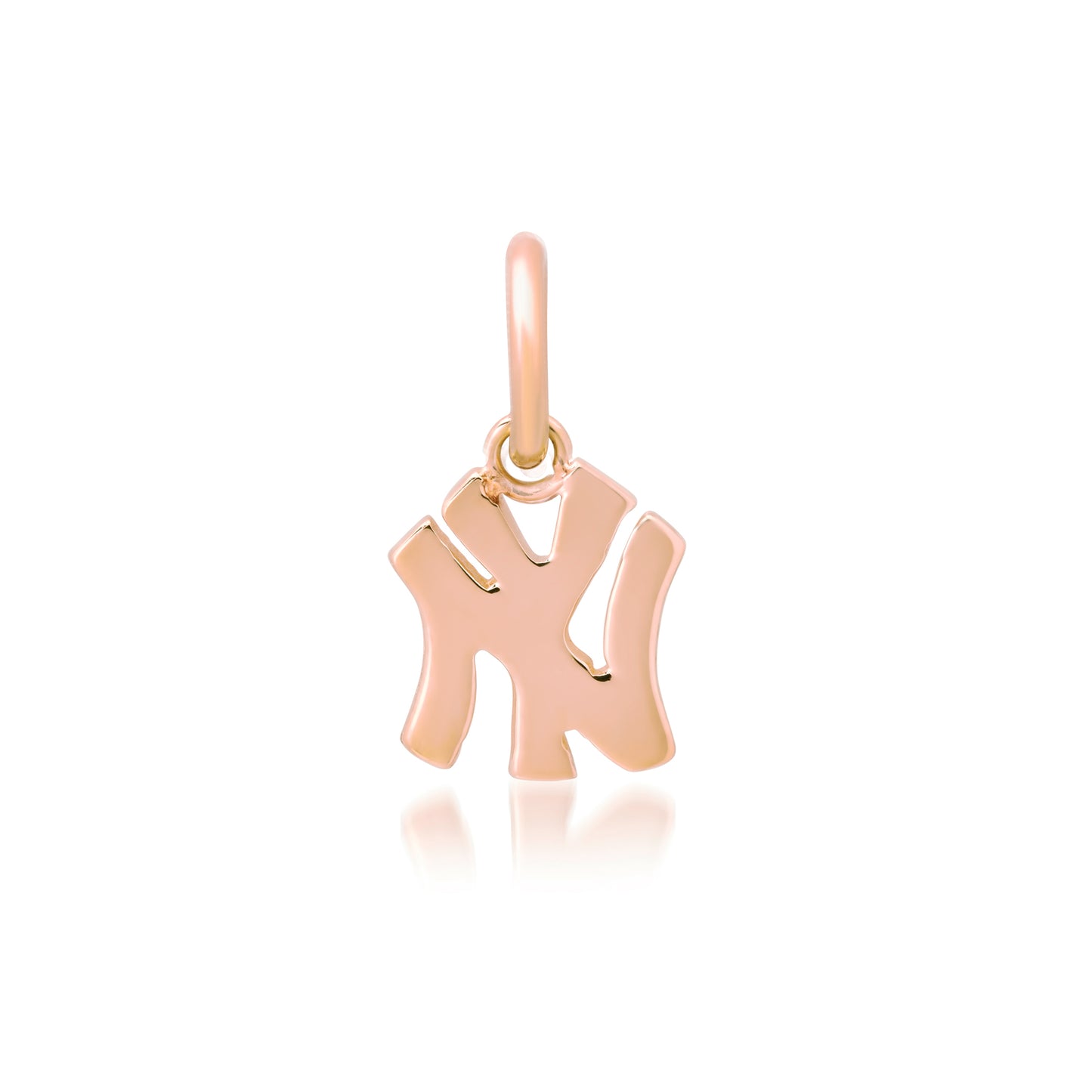 14K Gold NY Logo Charm Pendant