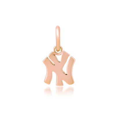 14K Gold NY Logo Charm Pendant