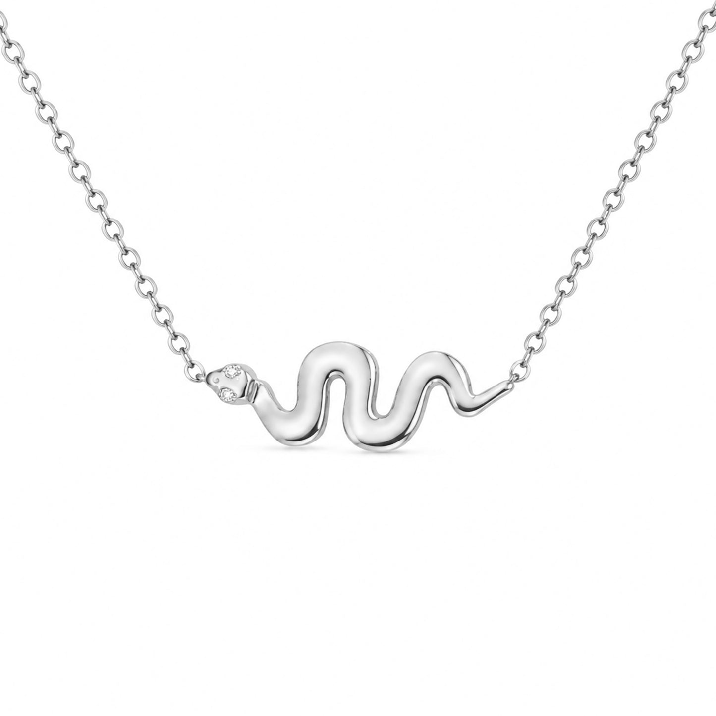 14K Gold Swivel Snake Necklace