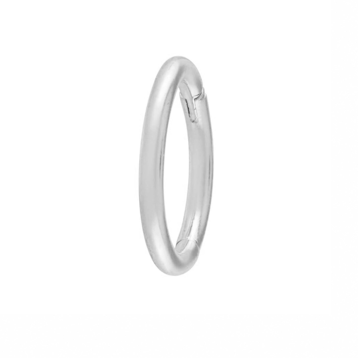 14K Gold Endless Clicker Thin Round Charm Enhancer, 2 Size Options
