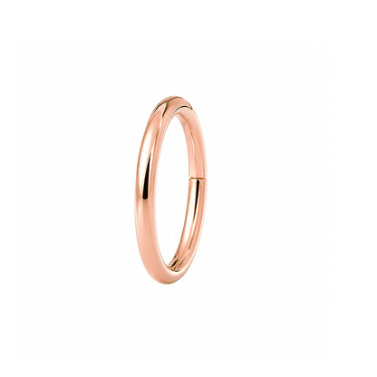 14K Gold Endless Clicker Thin Round Charm Enhancer, 2 Size Options