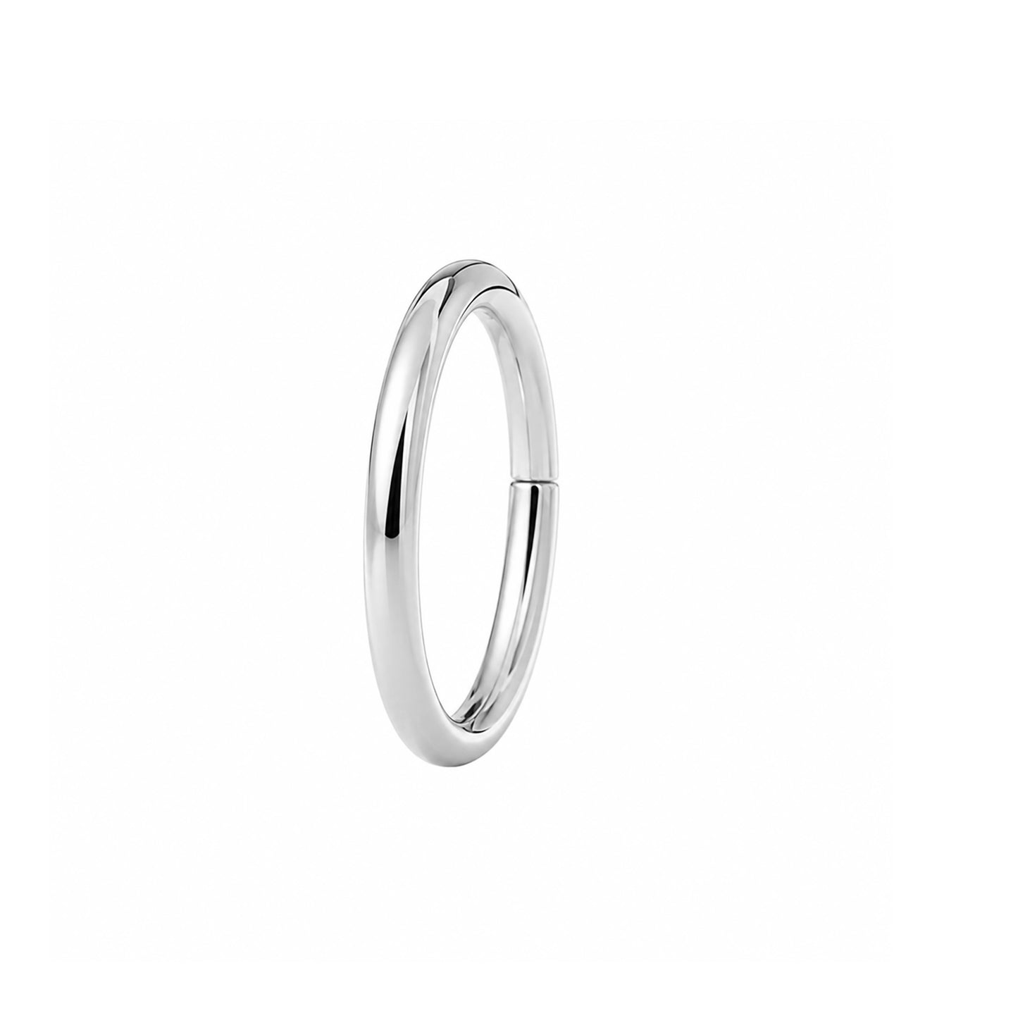 14K Gold Endless Clicker Thin Round Charm Enhancer, 2 Size Options