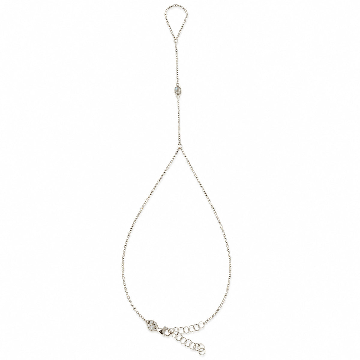 14K Gold Single Bezel Labradorite Foot Lariat Ankle Bracelet