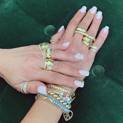 14K Gold Liquid Gold Band Ring