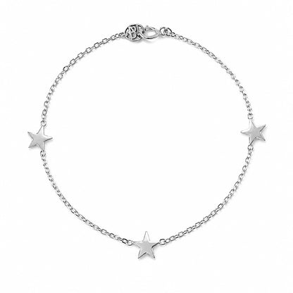 14K Gold Triple Star Bracelet