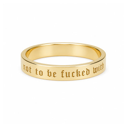 14K Gold 3mm Flat Eternity Band (Engravable)