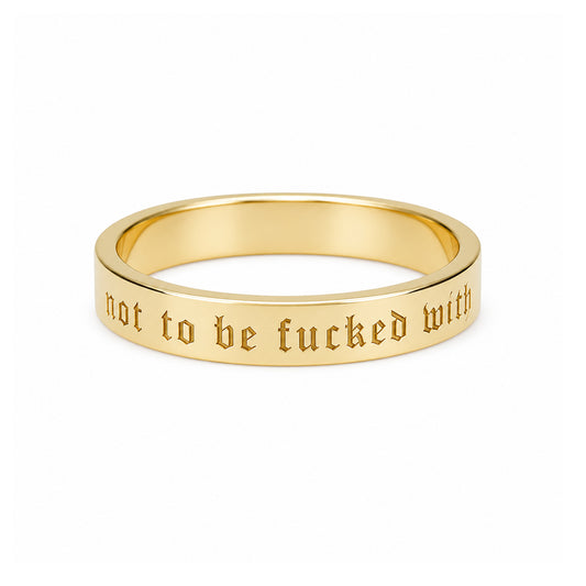 14K Gold 3mm Flat Eternity Band (Engravable)