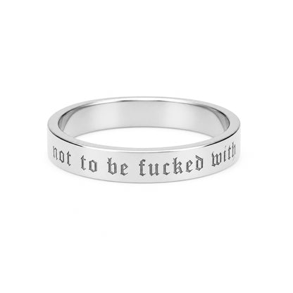 14K Gold 3mm Flat Eternity Band (Engravable)