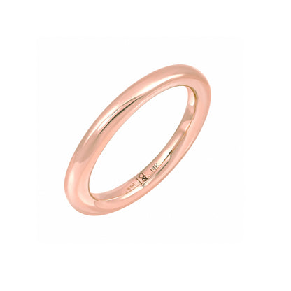14K Gold 3mm Round Eternity Band