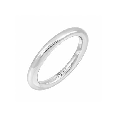 14K Gold 3mm Round Eternity Band