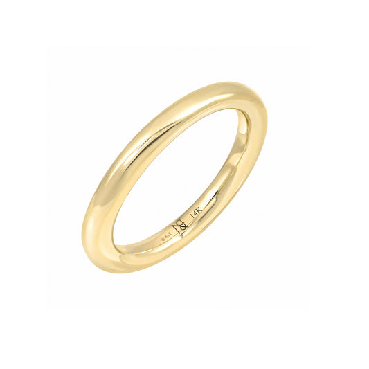 14K Gold 3mm Round Eternity Band