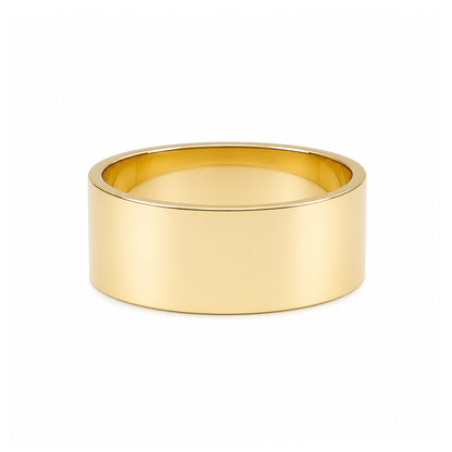14K Gold 7mm Flat Eternity Band (Engravable)