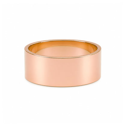 14K Gold 7mm Flat Eternity Band (Engravable)