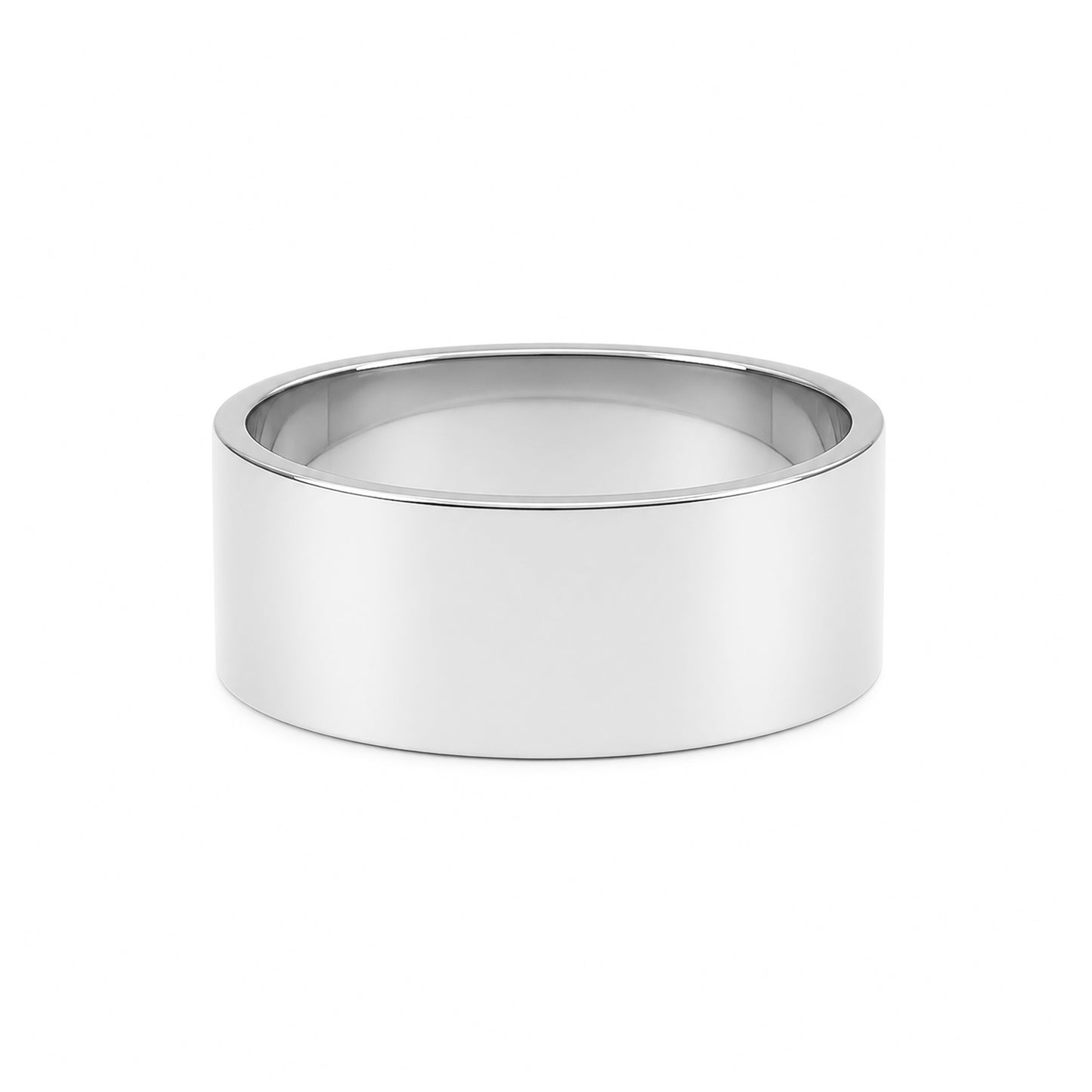 14K Gold 7mm Flat Eternity Band (Engravable)
