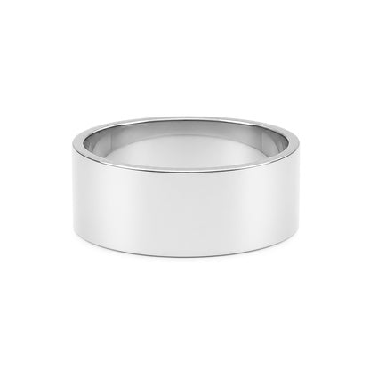 14K Gold 7mm Flat Eternity Band (Engravable)