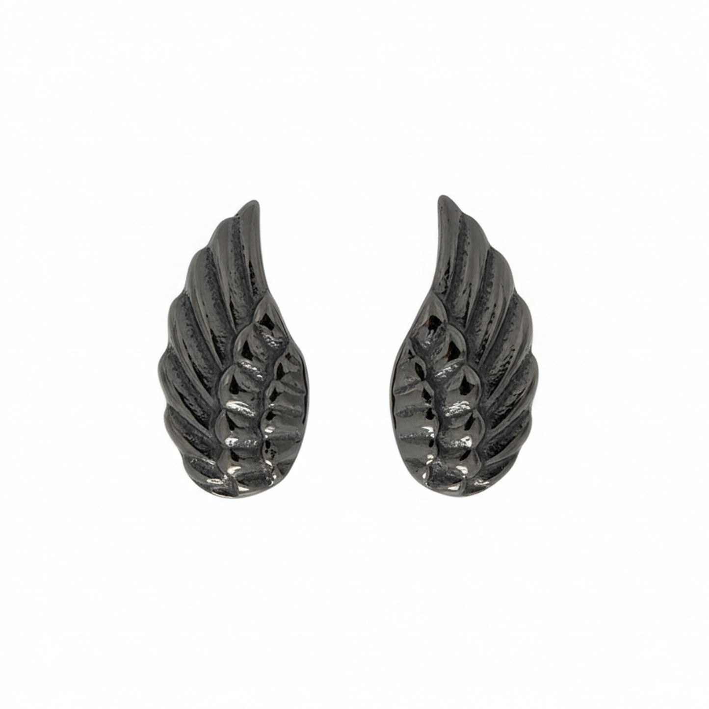 14K Gold Angel Wings Stud Earrings